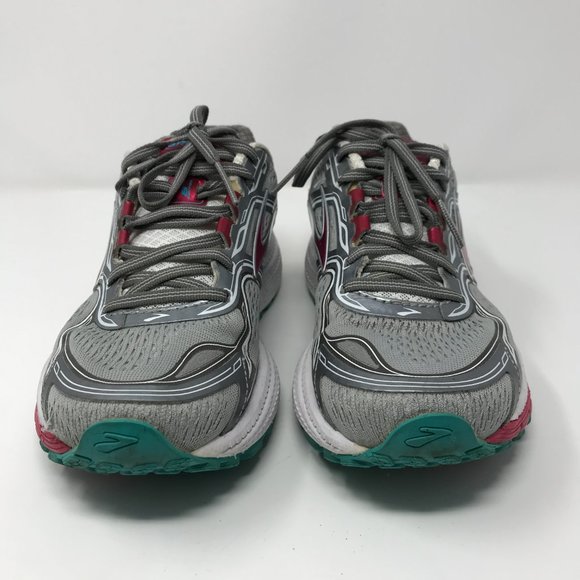 Brooks Ghost 8 Running Sneakers Silver Pink White - Picture 2 of 8